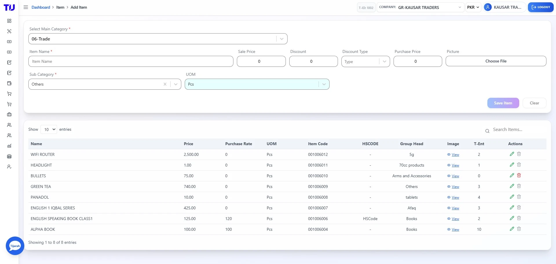 Product Management Online POS software Pakistan dashboard showing sales overview, customers, suppliers, receivables, payables, expenses, and recent transactions in one smart interface.